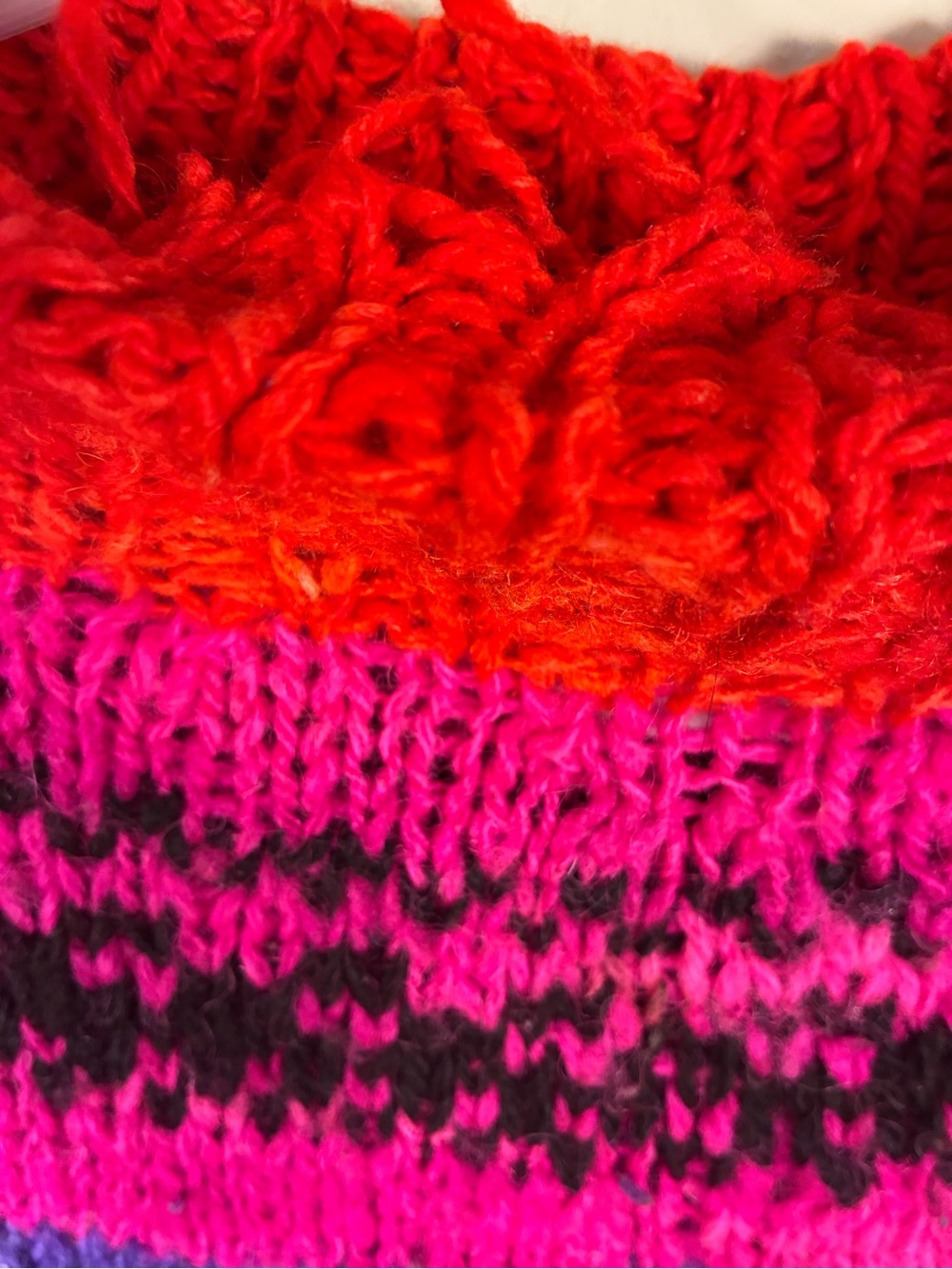 VTG One of a Kind Handmade in Bolivia Wool Sweater - Picture 6 of 15